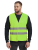 Жилет сигнальный PROFLINEBASE 100 пэ, пл.100, на пуговицах, с карманами, лимонный