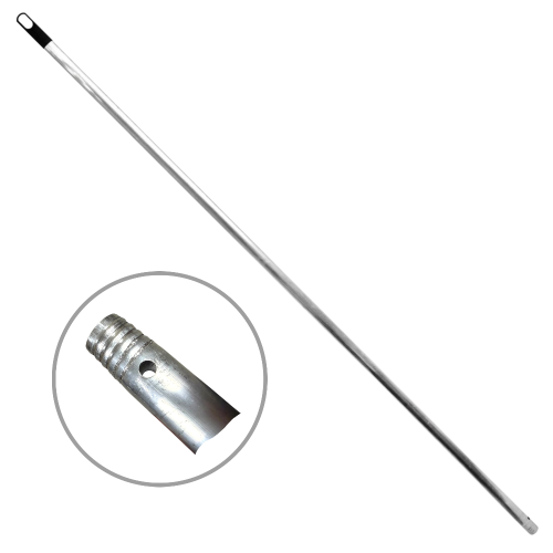 Ручка-палка УНИВЕРСАЛЬНАЯ металлическая с отверстием и резьбой 140 см d21 мм 