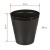 Урна для бумаг открытая пластиковая 14 литров чёрная