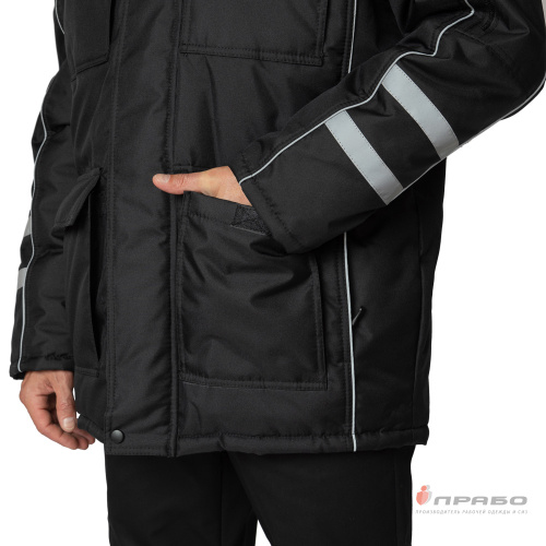 Куртка утепленная АЛЯСКА УЛЬТРА 100пэ, пл.170, темно-серая, размер  ликвидация только 52-54/170-176 и 60-62/182-188