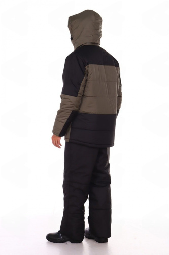 Куртка утепленная ТНЗМИМ-2 на замке ткань ДЮСПО 100пэ, пл.110, хаки/чёрн., р.48-50/170-176
