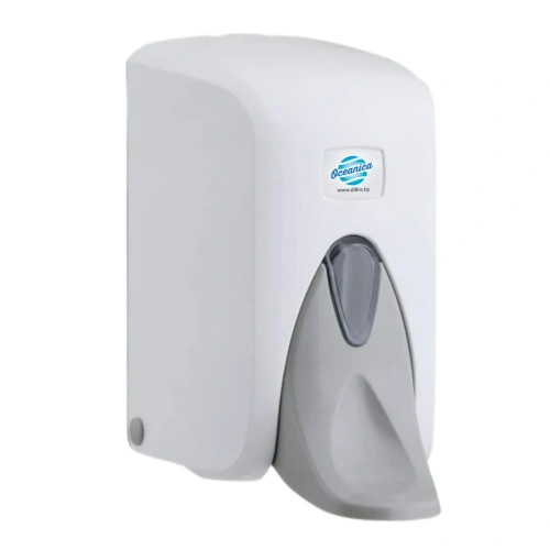 Дозатор для жидкого мыла и дез. средства S5M, локтевой, пластик, белый, 500 мл