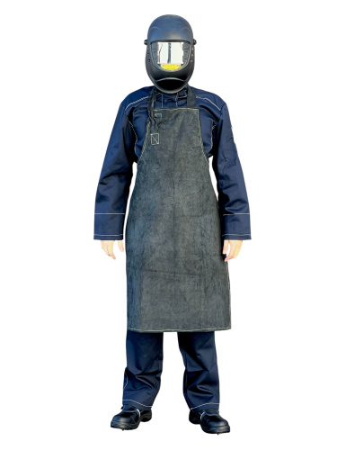 Фартук СПИЛКОВЫЙ ФС-001 Тр,Ти, 3 класс защиты,  р. 75х105 см., чёрный