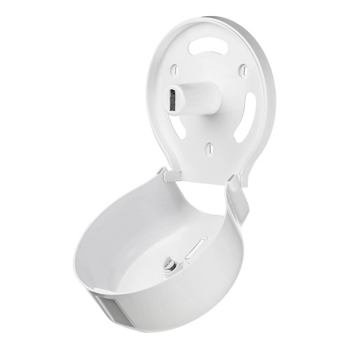 Держатель для туалетной бумаги пластик в больших рулонах, закрытый, белый PALEX