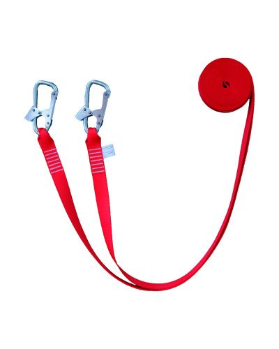 Строп А , полиэфирная лента с 2 монтажными карабинами, 5м