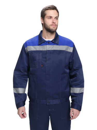 Костюм с п/к ЛИГОР ЛЕГИОН-2 СН 35хб/65пэ, пл.210, т.син/вас.  р. 48-50/170-176, 48-50/182-188, 52-54/182-188, 56-58/170-176